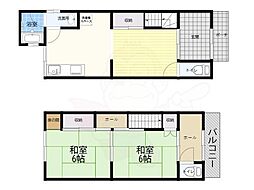 豊中市大島町2丁目13-6貸家