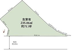長岡京市高台四丁目　建築条件なし売土地