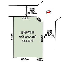 豊中市城山町4丁目 　東南角地