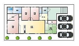 「平屋」「並列3台駐車可」旭が丘1丁目　限定１棟