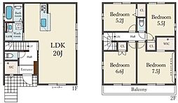 LDK20帖・全居室５帖以上の広々4LDK　春日台2丁目