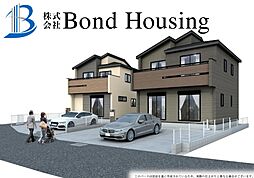 お車並列3台駐車可　魚住町中尾2期全2棟　2号棟　新築戸建