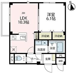 メゾンブランシュオダワラ 201号室