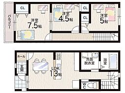 尼崎市梶ヶ島　新築一戸建て 1号地