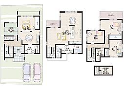 草津市西渋川22号地　新築一戸建て