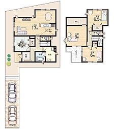 大津市下阪本　新築一戸建て 1号地