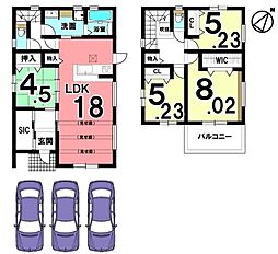 北葛城郡上牧町服部台　新築一戸建て 1区画