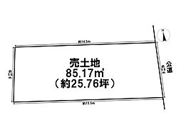 北区杉村1期　全3区画　3号地　売土地