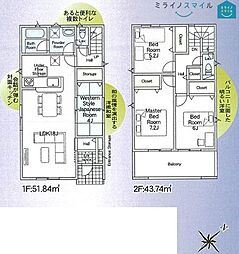 大樹寺小学校岡崎市鴨田町第9　全2棟　2号棟