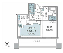 スカイフォレストレジデンス　１７０９号室