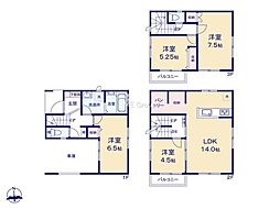 東大和市奈良橋6丁目　新築未入居戸建　全2棟　1号棟