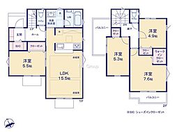 東村山市諏訪町1丁目　新築戸建　全2棟　B号棟