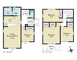 あきる野市草花24−2期　新築戸建　全3棟　3号棟