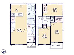 西多摩郡瑞穂町箱根ケ崎東松原24−1期　新築戸建　全3棟　3号棟