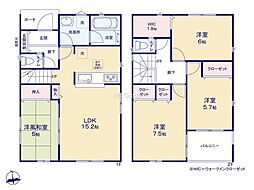 武蔵村山市本町3丁目第13　新築戸建　全6棟　1号棟