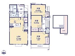 小平市学園西町2丁目1期　新築戸建　全3棟　2号棟