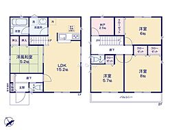 武蔵村山市残堀5丁目第19期　新築戸建　全11棟　8号棟