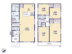 武蔵村山市残堀5丁目第19期　新築戸建　全11棟　4号棟