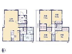日野市石田1丁目1期　新築戸建　全2棟　2号棟