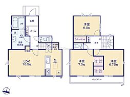 日野市大坂上2丁目第1期　新築戸建　全3棟　2号棟