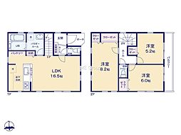 相模原市中央区南橋本1丁目1期　新築戸建　全2棟　1号棟