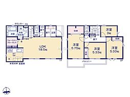 小平市津田町2丁目1期 新築戸建 全1棟 1号棟