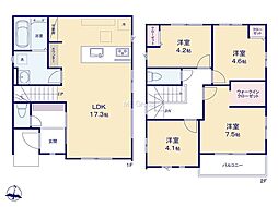 三鷹市牟礼5丁目　新築戸建　全3棟　2号棟