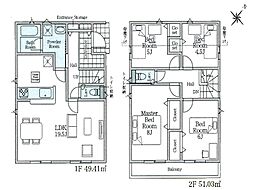 府中市日新町4丁目第11　新築戸建　全7棟　2号棟