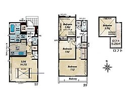 府中市朝日町1丁目 新築戸建 全3棟 1号棟