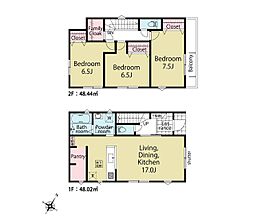 青梅市大門2丁目　新築戸建　全3棟　2号棟