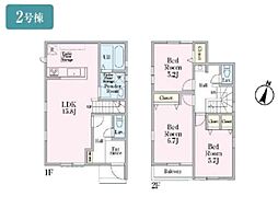 あきる野市野辺24−1期　新築戸建　全5棟　2号棟