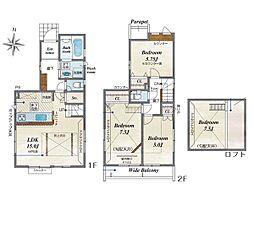 小平市学園東町1丁目　新築戸建　全1棟