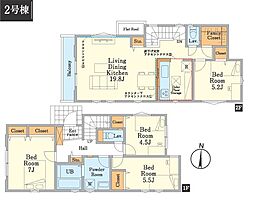 小金井市東町1丁目1期　新築戸建　全2棟　2号棟