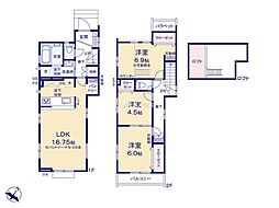 府中市是政1丁目 新築戸建 全2棟 1号棟