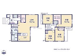 立川市砂川町6丁目12期 新築戸建 全2棟 1号棟