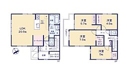 KIP青梅市河辺町1期　新築戸建　全1棟　1号棟