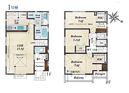 日野市東豊田1丁目　新築戸建　全2棟　1号棟
