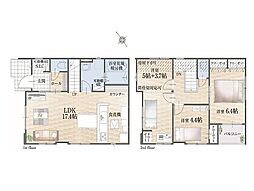 武蔵村山市大南5丁目5期　新築戸建　全3棟　1号棟