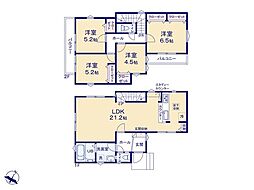 町田市大蔵町4期　新築戸建　全6棟　4号棟
