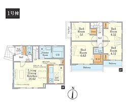 府中市小柳町2丁目3期　新築戸建　全2棟　1号棟