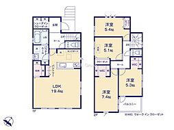 日野市大阪上1丁目　新築戸建　全2棟　1号棟