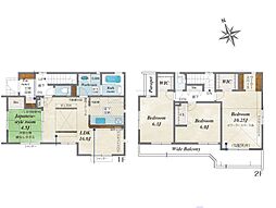 武蔵村山市残堀4丁目　新築戸建　全2棟　1号棟