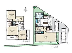 日野市上田　新築戸建　全5棟　1号棟