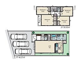 日野市上田　新築戸建　全5棟　2号棟
