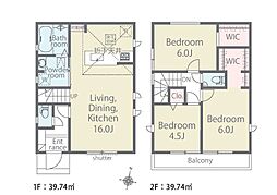 武蔵村山市三ツ藤1丁目第1期　新築戸建　全4棟　　1号棟