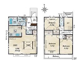 小平市大沼町6丁目　新築戸建　全6棟　3号棟