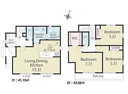 武蔵村山市大南5丁目第01期　新築戸建　全1棟