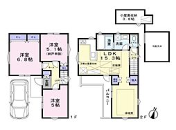 コアレジデンス・田柄2丁目　新築戸建　全1棟　1号棟