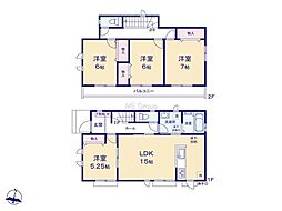 立川市砂川町6丁目12期　新築戸建　全2棟　A号棟