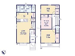 昭島市緑町2丁目6期　新築戸建　全3棟　B号棟